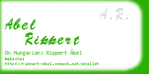 abel rippert business card